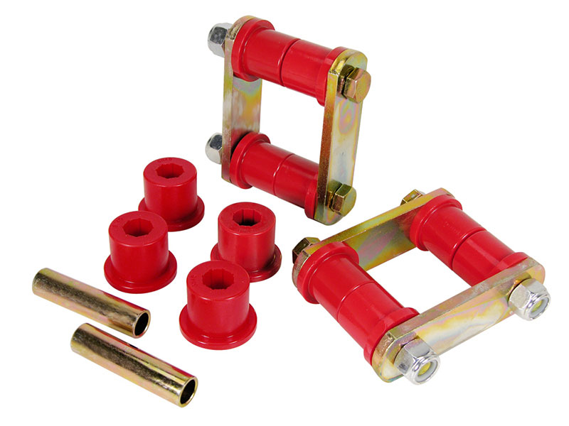 AMC American, AMX, Concord, Gremlin, Hornet, Javelin, Rambler, Rogue, Spirit – 70-74 Rear Sprg. Eye & Heavy Duty Shackle Kit (AMX, Javelin) #1-1013