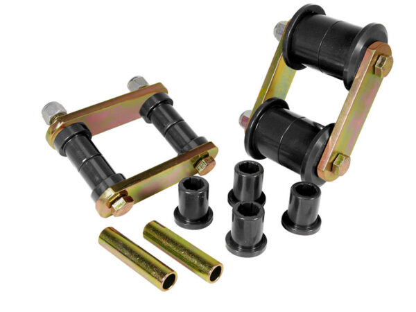 AMC American, AMX, Concord, Gremlin, Hornet, Javelin, Rambler, Rogue, Spirit - 64-69 Rear Heavy Duty Shackle & Bushing Kit #1-811 - Imagem 2